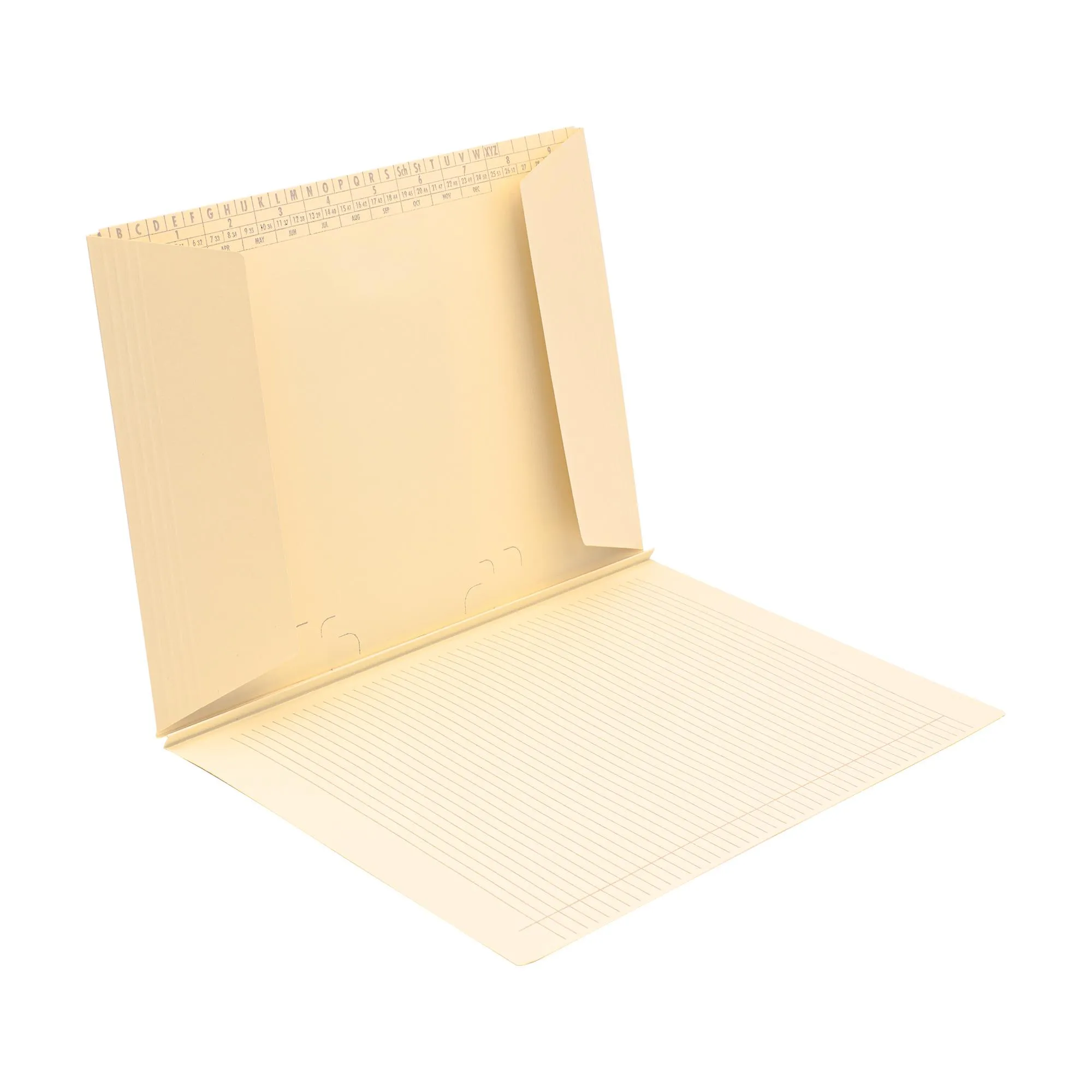 Ordnungsmappe A4,mit Bodenfalte, Officekarton hell, 230 g/qm-Artikelnummer-104446