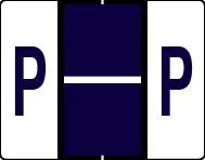 Buchstabenetikett (gross) "P", Farbe purpur, 500/Rolle-Artikelnummer-761283/16