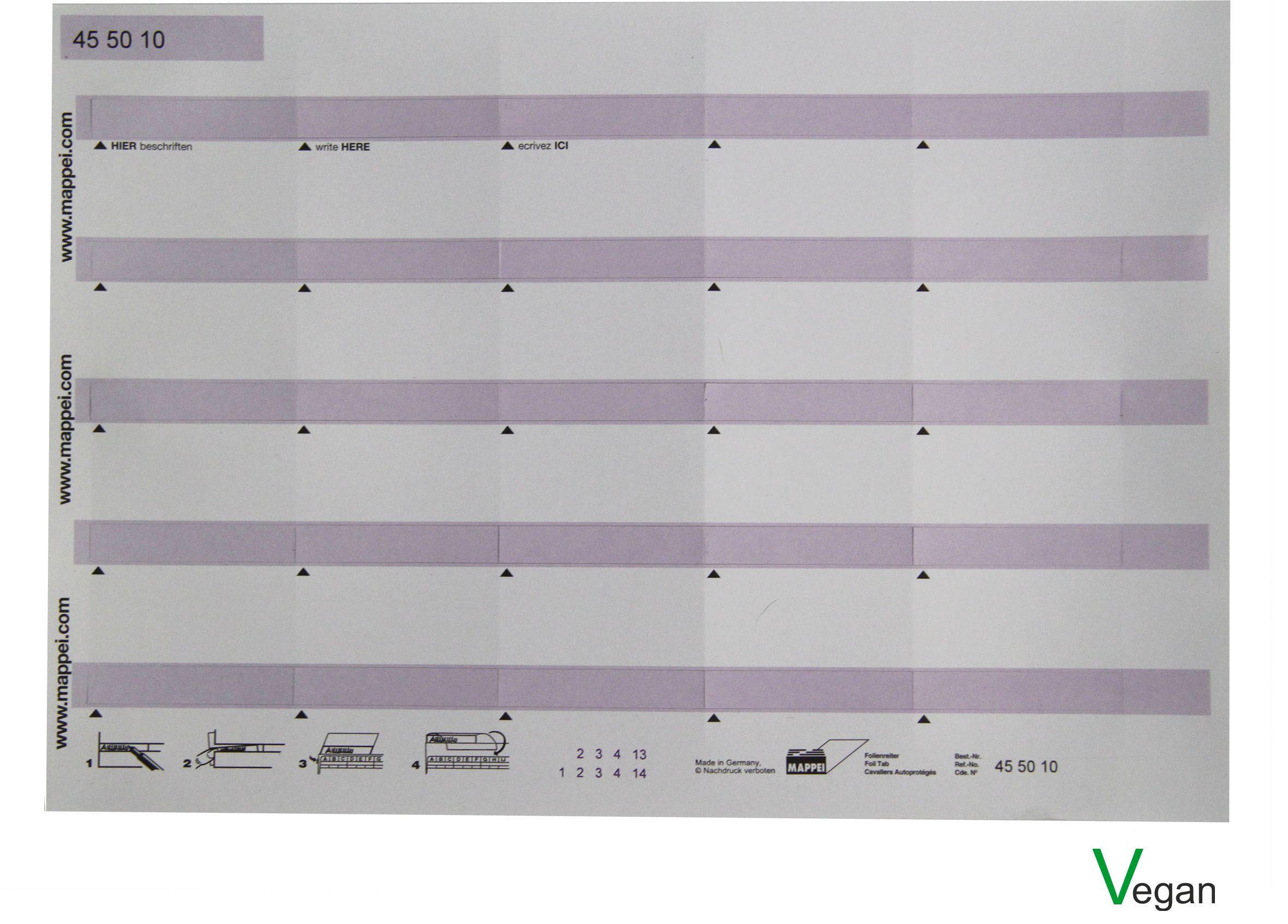 Selbstklebe-Folienreiter, 55 mm breit 