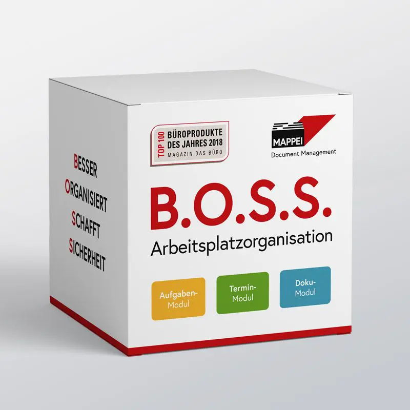 3D Darstellung einer B.O.S.S Arbeitsplatzorganisation