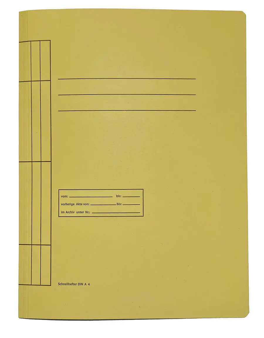 Schnellhefter A4, gelb