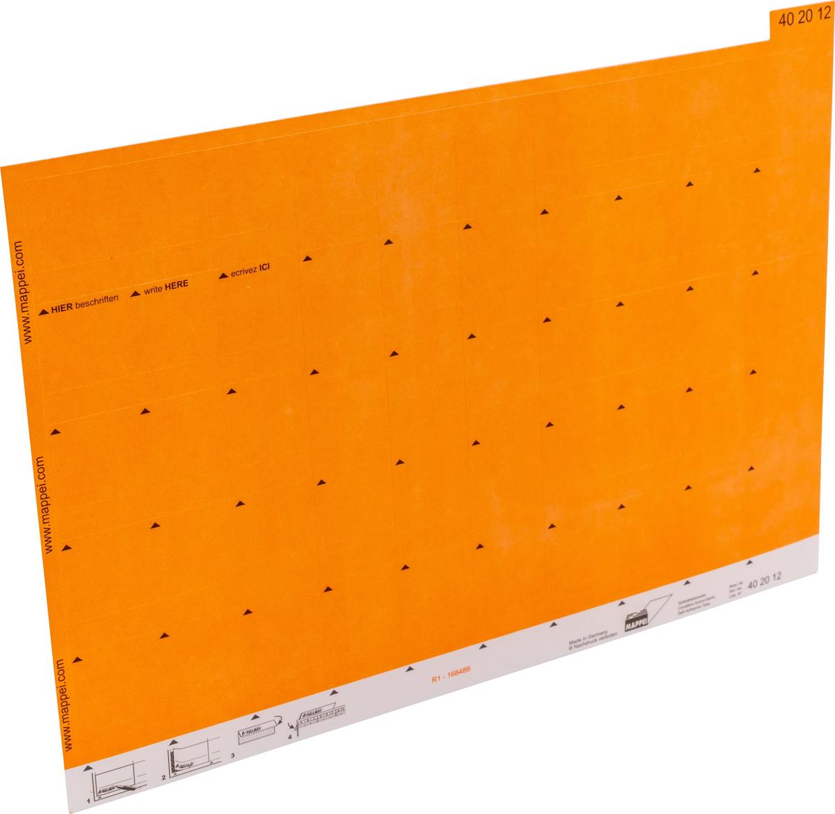 Selbstklebe-Reiter, hellorange, 30 mm breit, Karton