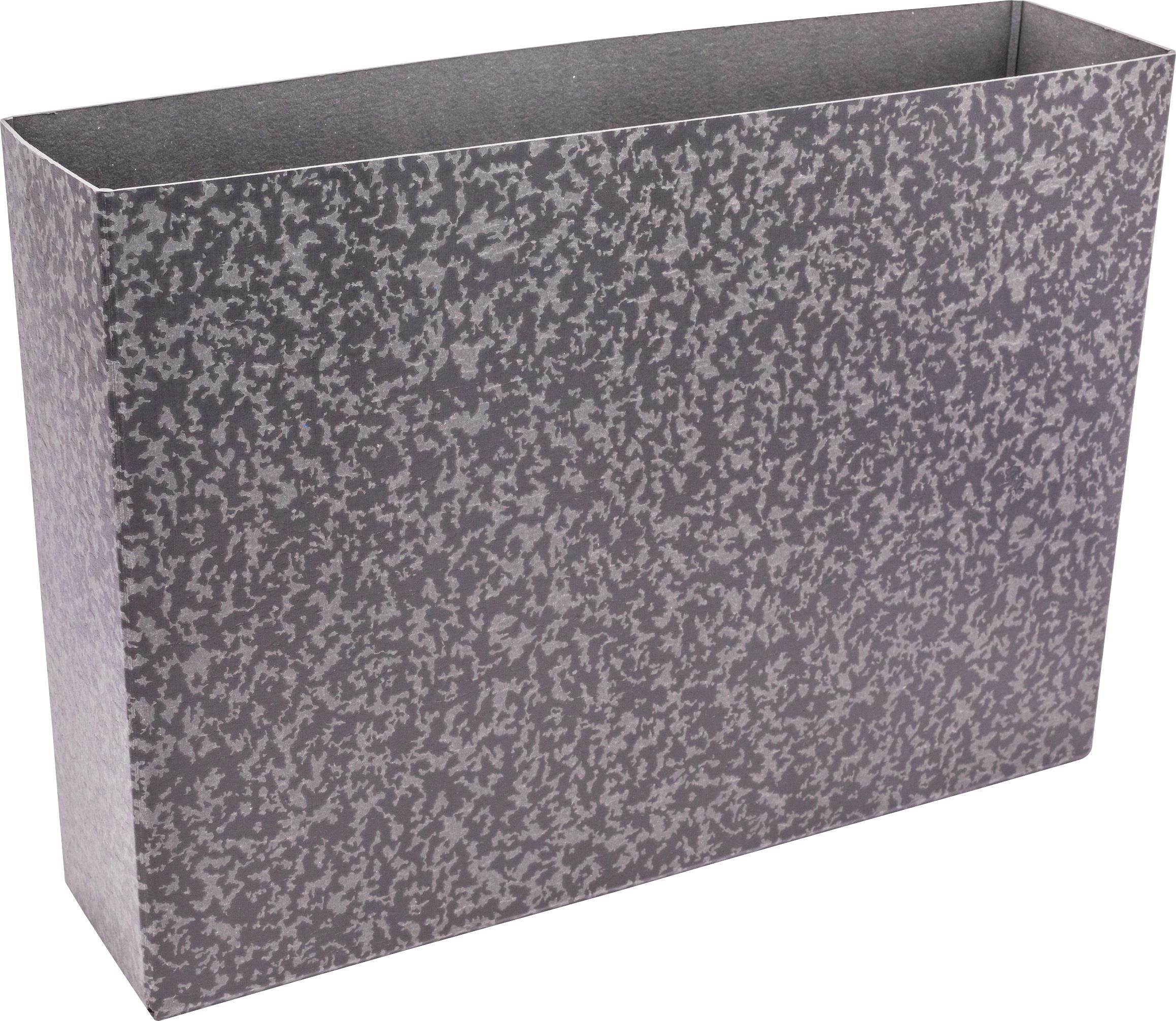 Ordnungsbox f. A3, 10,5 cm breit, Hartpappe, schwarz-mar.