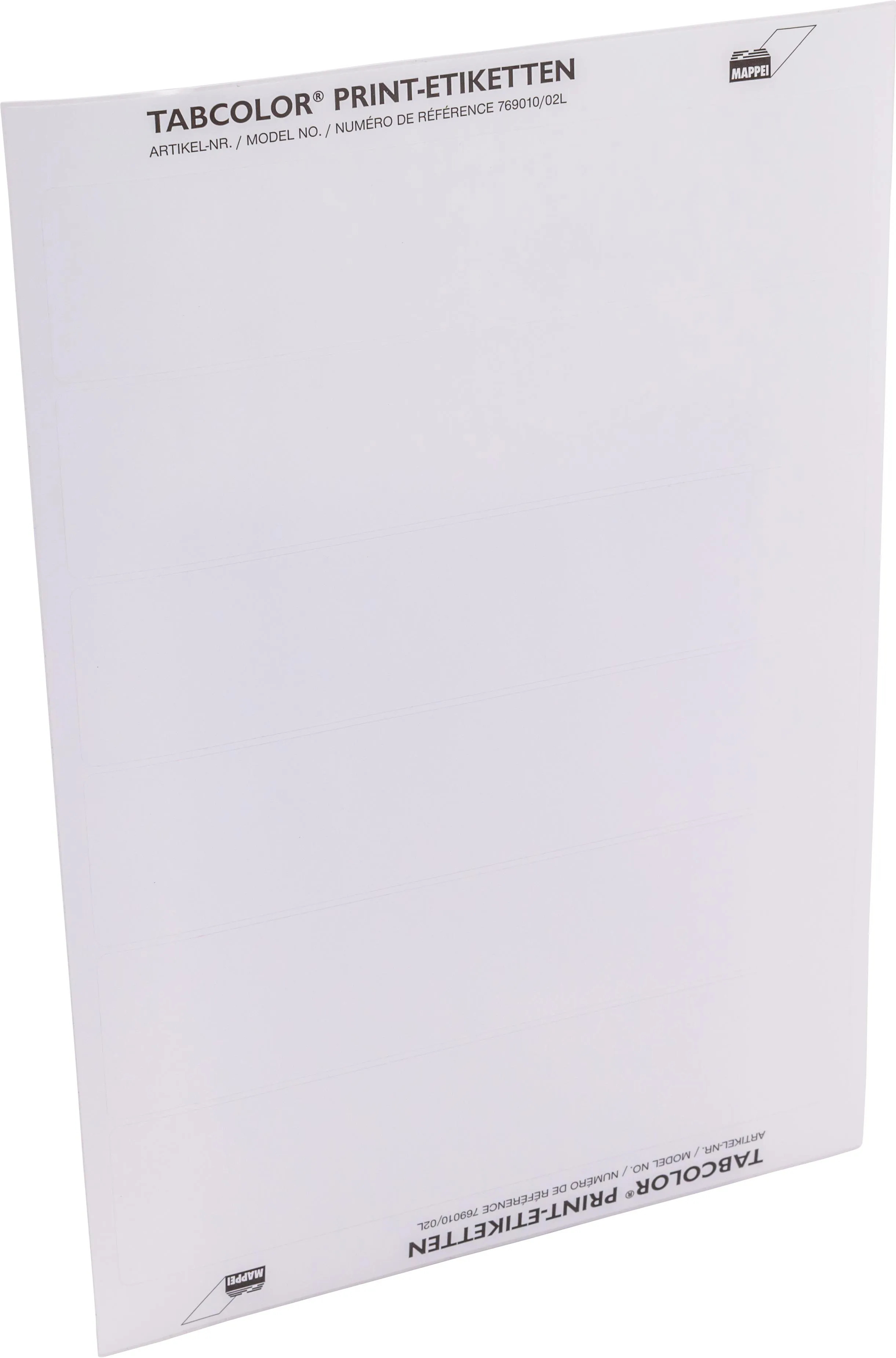 TABCOLOR-PRINT-Etikett, 197 mm, Poly., 5000 St. Inkl. Lizenz-Artikelnummer-769010/02L