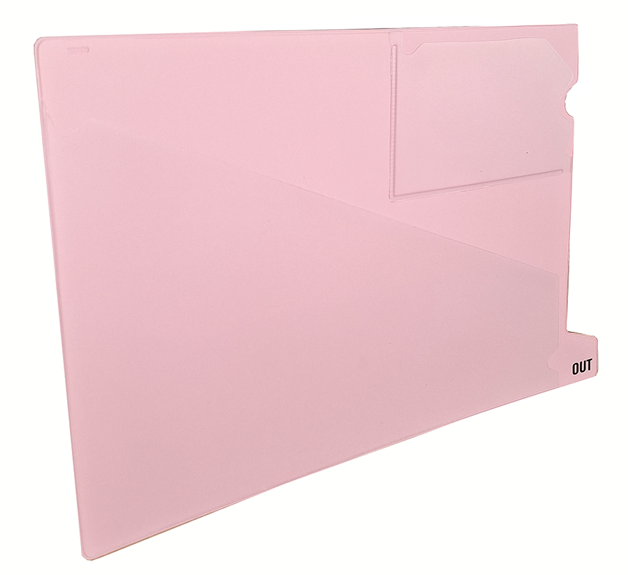 TABCOLOR-OUT-Mappe, rosa, mit Einstell-Taschen