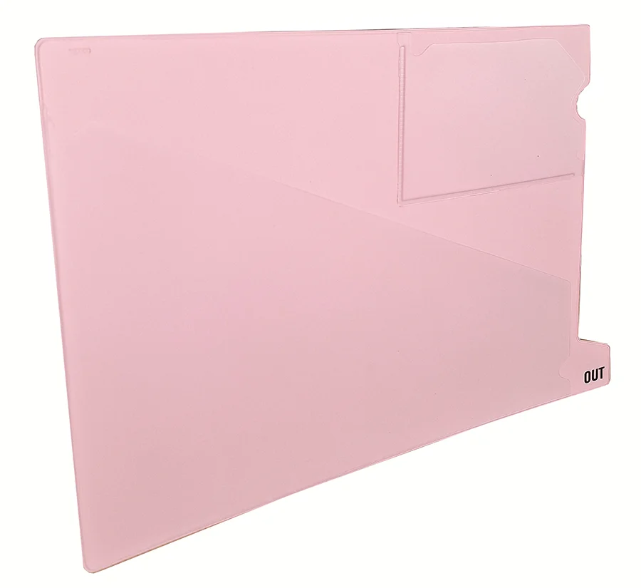 TABCOLOR-OUT-Mappe, rosa, mit Einstell-Taschen
