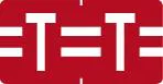 Klass.-Etikett (klein), Buchst. "T", rot, 500 Stck.