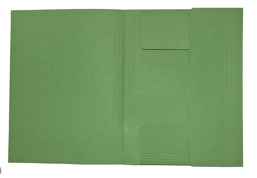 Sammelmappe (Juris), A4, mit 3 Innenklappen, grün-Artikelnummer-10.30303