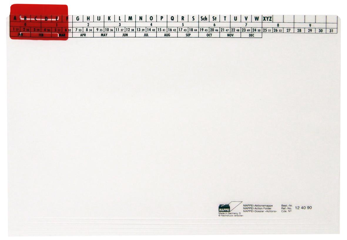 Aktionsmappe aus PP, 400 g/qm, klar, mit Läufer 