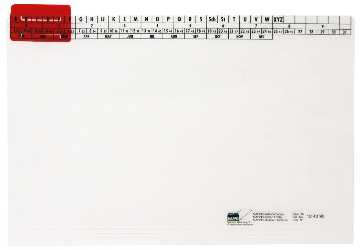 Aktionsmappe aus PP, 400 g/qm, klar, mit Läufer 