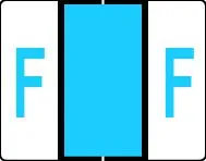 Buchstabenetikett (gross) "F", Farbe blau, 500/Rolle-Artikelnummer-761283/06