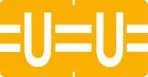 Klass.-Etikett (klein), Buchst. "U", hellorange, 500 Stck.-Artikelnummer-761278/21