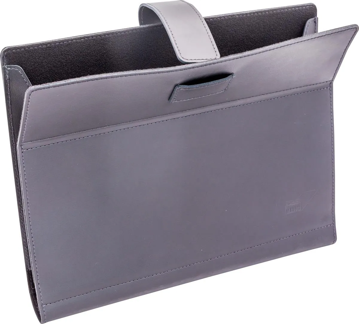 Sammler aus Rindsleder f. Mappen A4, 5,5 cm breit, schwarz-Artikelnummer-991014