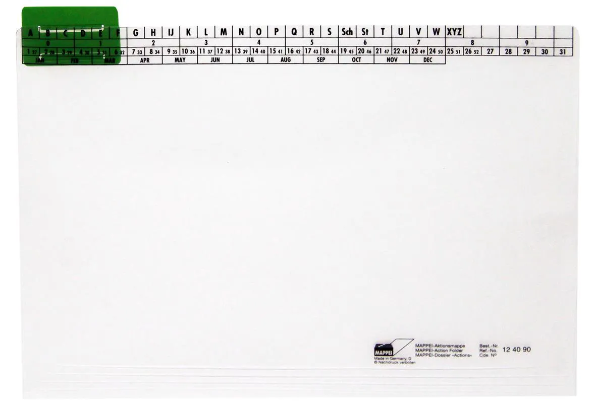 Aktionsmappe aus PP, 400 g/qm, klar, mit Läufer 