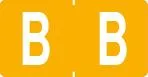 Klass.-Etikett (klein), Buchst. "B", hellorange, 500 Stck.-Artikelnummer-761278/02