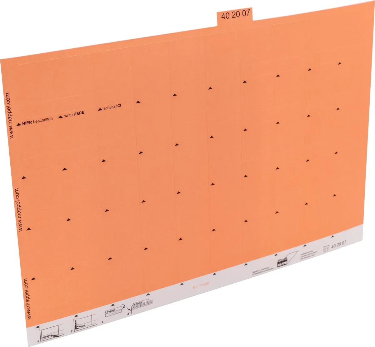 Selbstklebe-Reiter, rosa, 30 mm breit, Karton