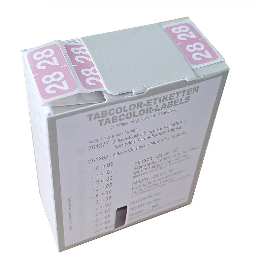 Jahreszahletiketten "28"  Farbe lila, 500/Rolle-Artikelnummer-761287/28