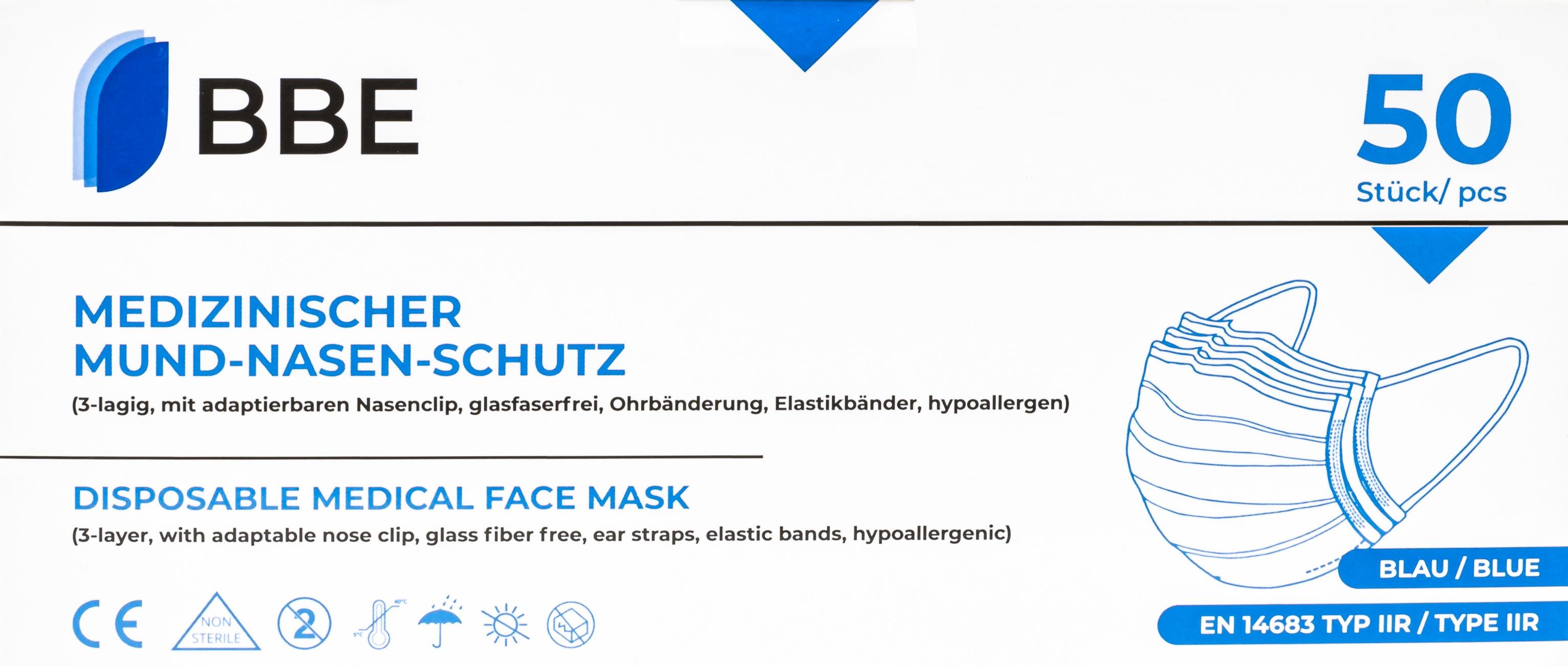 Medizinischer Mund-Nasen-Schutz BBE Medizinischer Mund-Nasen-Schutz BBE