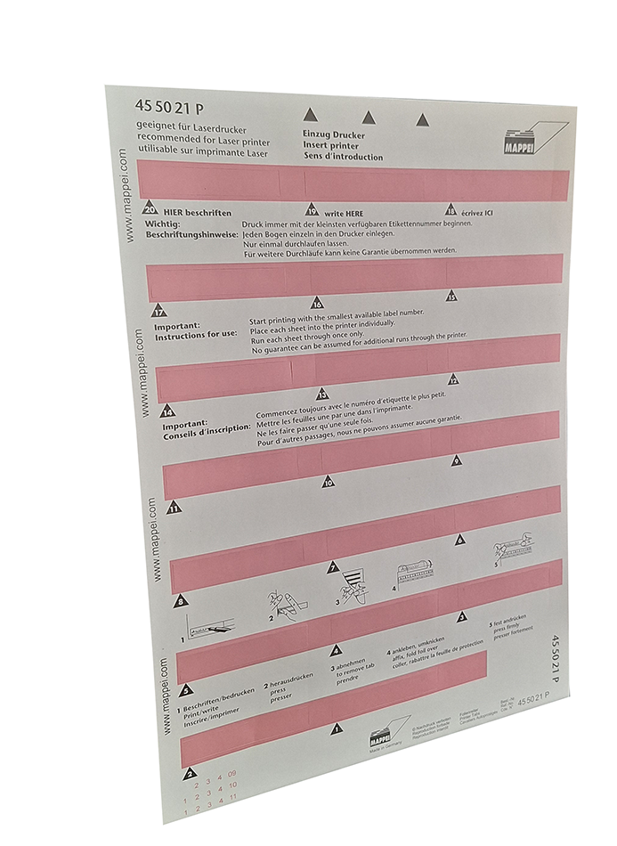 SK-Printreiter (Folie), Sonderfarbe pink, 55 mm breit