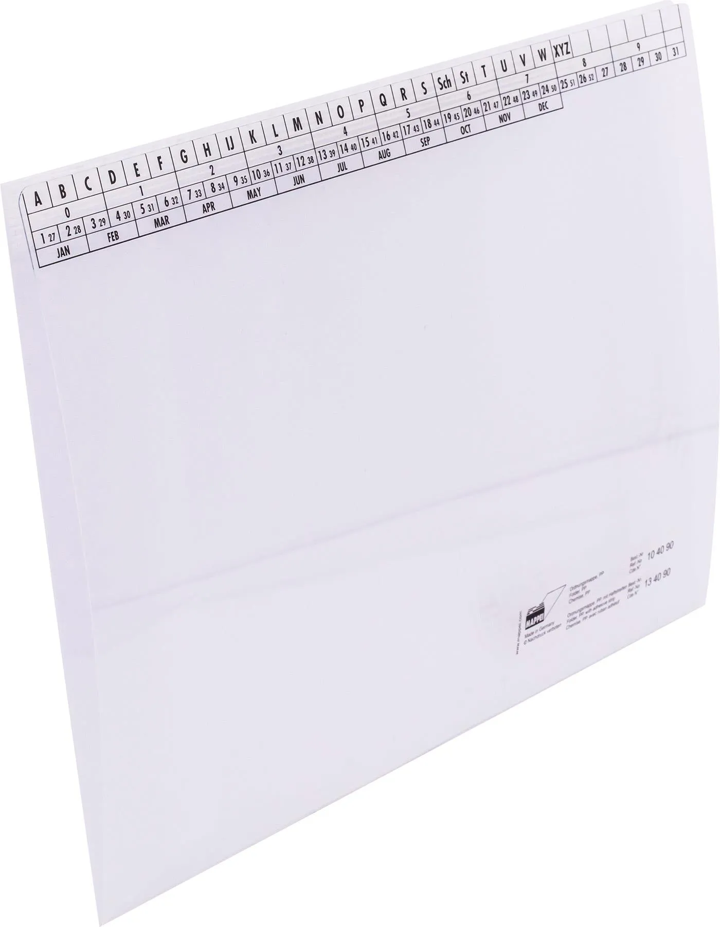 Ordnungsmappe A4, m. Haftstreifen, PP, 400 g/qm, glashell